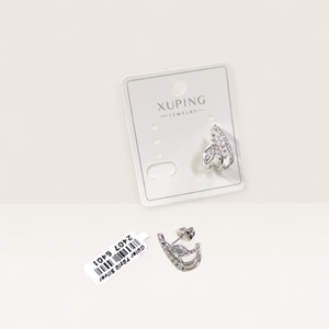 XUPING 10 MM DAMLA BAŞAK KÜPE BEYAZ