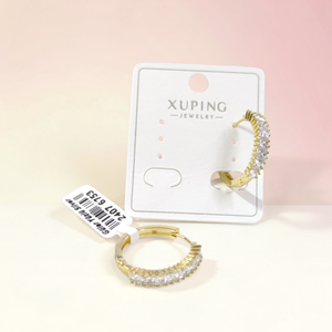 XUPING 18 MM BAGET HALKA KÜPE GOLD