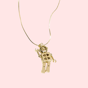 XUPING 3 CM HAREKETLİ ROBOT KOLYE 45 CM GOLD