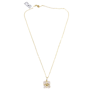 XUPING 13 MM TAŞLI HEDİYE KUTUSU KOLYE 45 CM GOLD