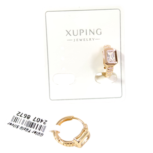 XUPING BAGET 12 MM HALKA KÜPE ROSE
