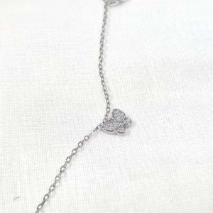 İTHAL SALLANTILI KELEBEK GÜMÜŞ KOLYE 40+5 CM