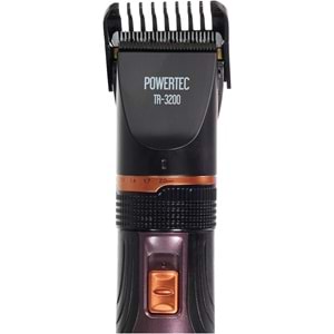POWERTEC TR-3200 PROFESYONEL ŞARJLI YEDEK BATARYALI TRAŞ MAKİNESİ