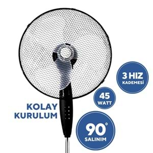 KUMTEL KTF-320 AYAKLI VANTİLATÖR