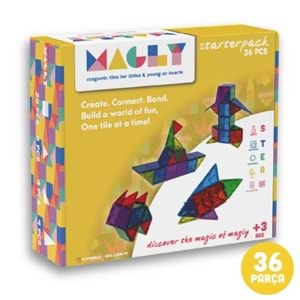 MAGLY MANYETİK 3 BOYUTLU YAPI BLOKLARI 36 PARÇA MGLY-36 *30
