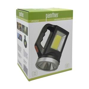 PANTHER PT-6212 USB ŞARJLI SOLAR EL FENERİ (84)