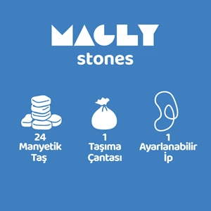 MAGLY STONES MANYETİK TAŞ OYUNU – 24 PARÇA MANYETİK SATRANÇ SETİ