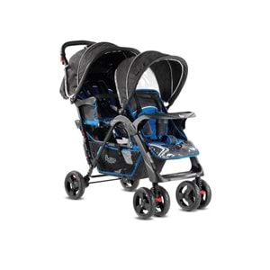 BABYHOPE P-738 İKİZ BEBEK ARABASI - KIRMIZI