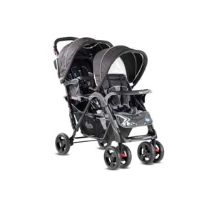BABYHOPE P-738 İKİZ BEBEK ARABASI - KIRMIZI
