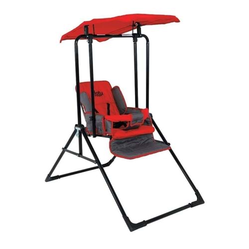 BABYHOPE 804 LÜKS YATARLI SALINCAK - KIRMIZI GRİ