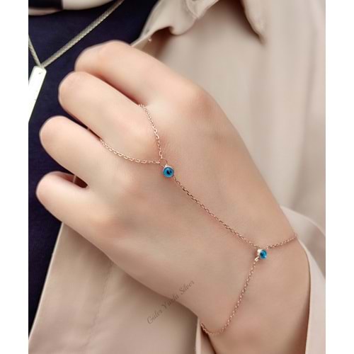 CAM GÖZ GÜMÜŞ ŞAHMERAN - ROSE ALTIN KAPLAMA (BAKIR)