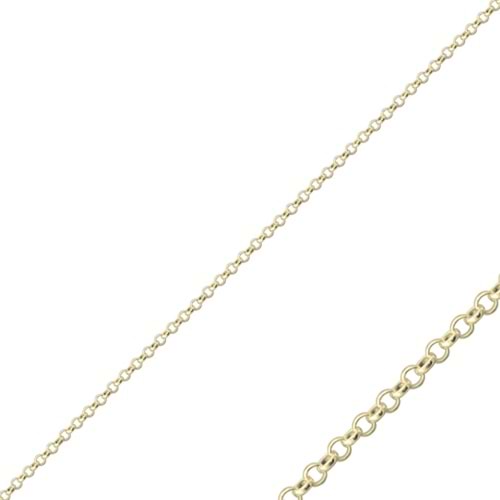 40 MİKRON DOÇ 45 CM GÜMÜŞ ZİNCİR - ALTIN SARI