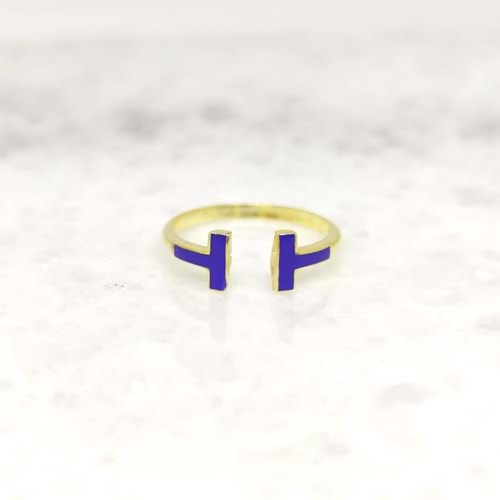 LACİ MİNELİ SERÇE GÜMÜŞ YÜZÜK - ALTIN SARI