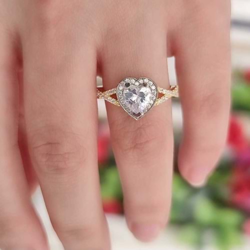 KALP TEK TAŞ GÜMÜŞ YÜZÜK - 18