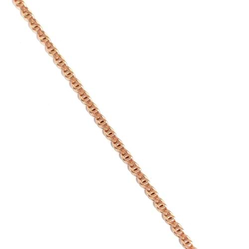 50 MİKRON KAPLAN GÖZÜ ZİNCİR GÜMÜŞ KOLYE 45 CM - ROSE BAKIR