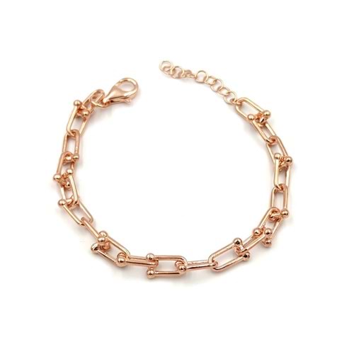 U TOP GÜMÜŞ BİLEKLİK - ROSE BAKIR