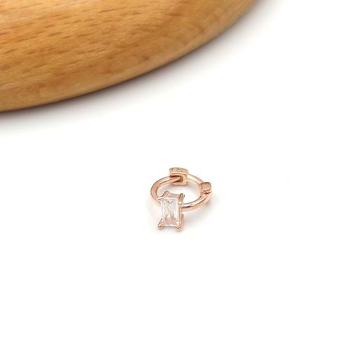 BAGET HALKA GÜMÜŞ TRAGUS PIERCING - ROSE BAKIR