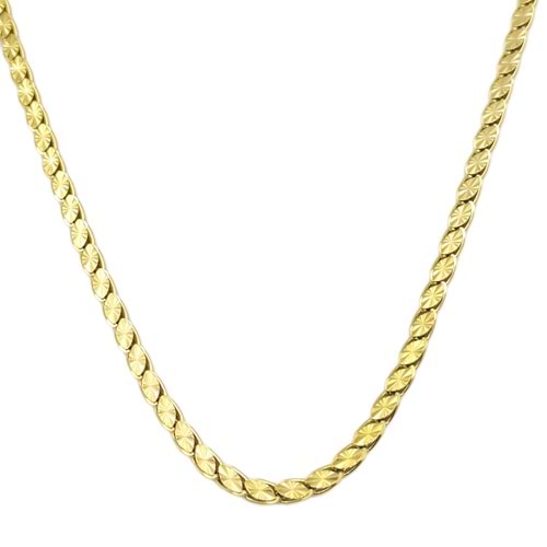 ÇELİK 45 CM DESENLİ ARPA ZİNCİR KOLYE