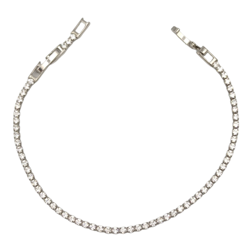 XUPING 2 MM BEYAZ TAŞLI İNCE SU YOLU BİLEKLİK - ALTIN SARI