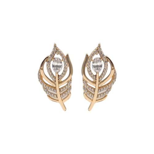 XUPING TAŞLI TÜY HALKA KÜPE