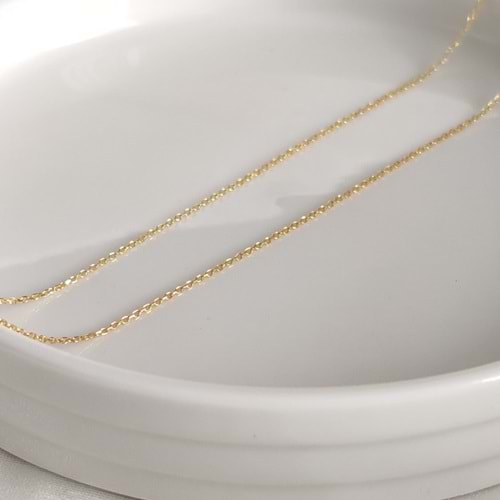 40+5 CM 30 MİKRON FORSE GÜMÜŞ ZİNCİR KOLYE - ALTIN SARI