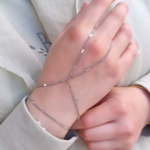 ÇELİK ZİNCİR MODEL ŞAHMERAN - BEYAZ