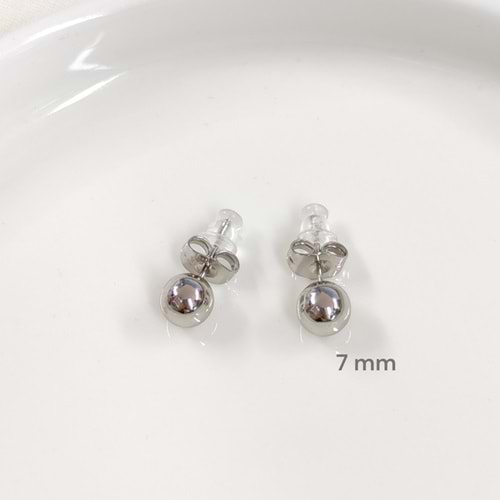 XUPING 7 MM ÇİVİ TOP KÜPE - BEYAZ