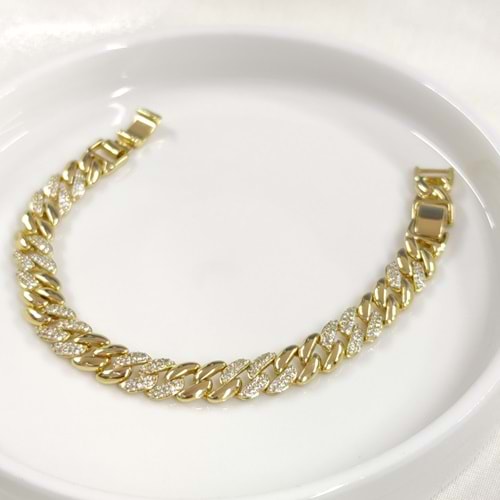 XUPING 9 MM TAŞLI GURMET BİLEKLİK GOLD 17+2CM