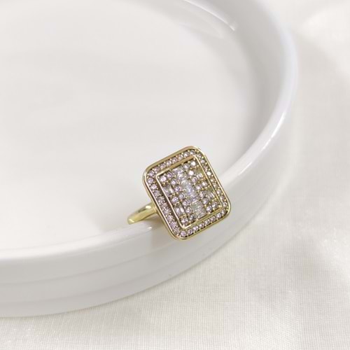 XUPING 18 MM BÜYÜK BAGET YÜZÜK GOLD - 12