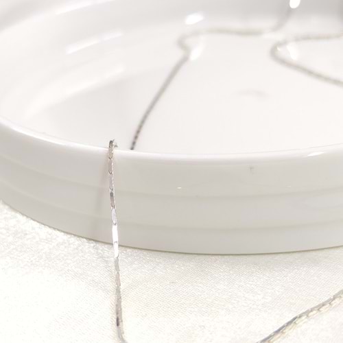 1 MM ITALY YILAN ZİNCİR GÜMÜŞ KOLYE - 45 CM