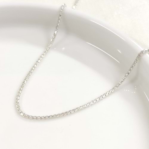 1,5 MM ITALY KÜP ZİNCİR GÜMÜŞ KOLYE