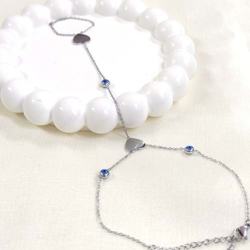 ÇELİK KALP NAZAR BONCUKLU ŞAHMERAN