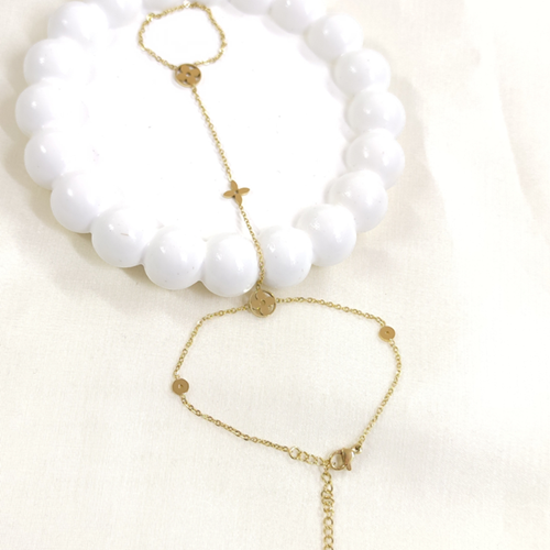 ÇELİK YONCA ÇİÇEK DETAY ŞAHMERAN - ALTIN SARI