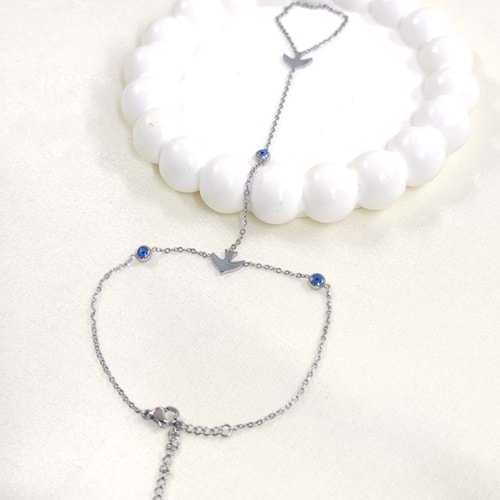 ÇELİK MARTI NAZAR BONCUKLU ŞAHMERAN - BEYAZ