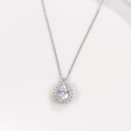 1 CM DAMLA GÜMÜŞ KOLYE 40+5 CM