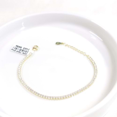 İTHAL 1,80 MM SU YOLU GÜMÜŞ BİLEKLİK 16+3 CM