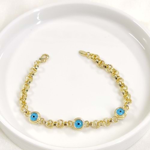 FULLYX CAM GÖZ FORSE BİLEKLİK GOLD