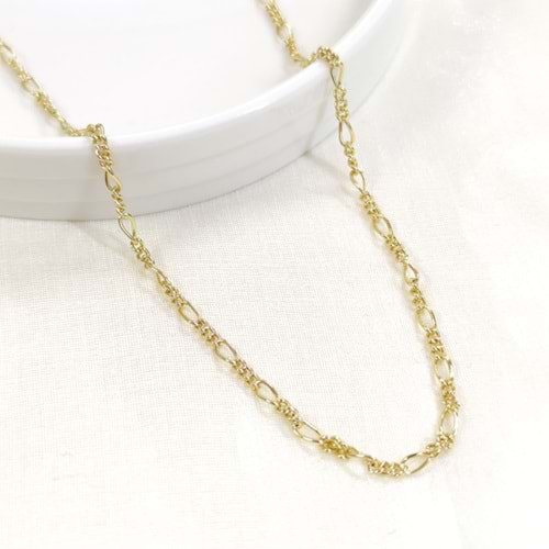 XUPING 2,5 MM FİGARO ZİNCİR 45 CM KOLYE GOLD