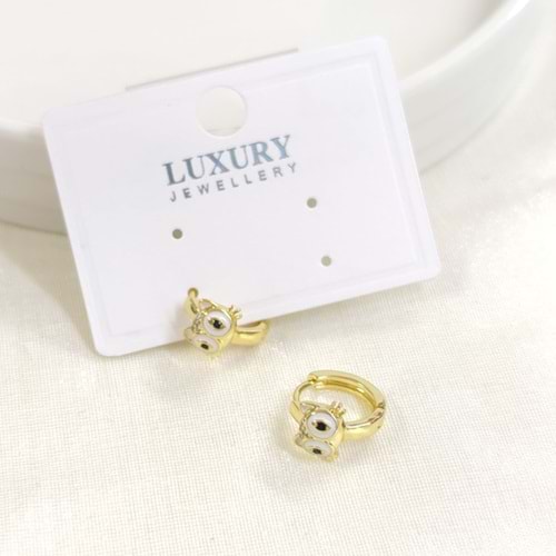 XUPING 10 MM MİNELİ BAYKUŞ HALKA KÜPE GOLD