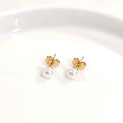 XUPING 6 MM İNCİ ÇİVİ KÜPE ROSE