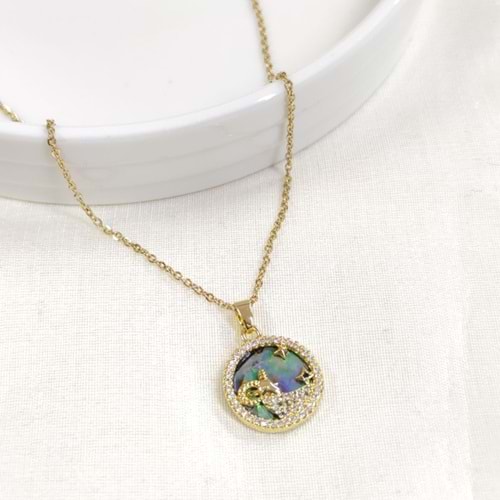 ÇELİK KOÇ BURÇ KOLYE