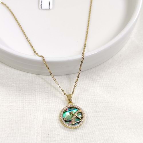 ÇELİK YAY BURÇ KOLYE