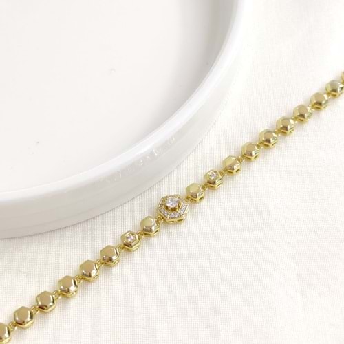 XUPING ALTIGEN DETAY BİLEKLİK GOLD 17+2 CM