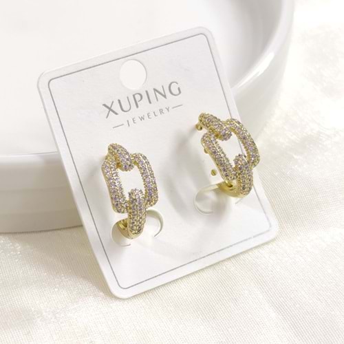XUPING TAŞLI KEMER 14 MM HALKA KÜPE GOLD