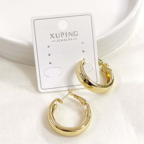 XUPING 20 MM DÜZ HALKA KÜPE GOLD