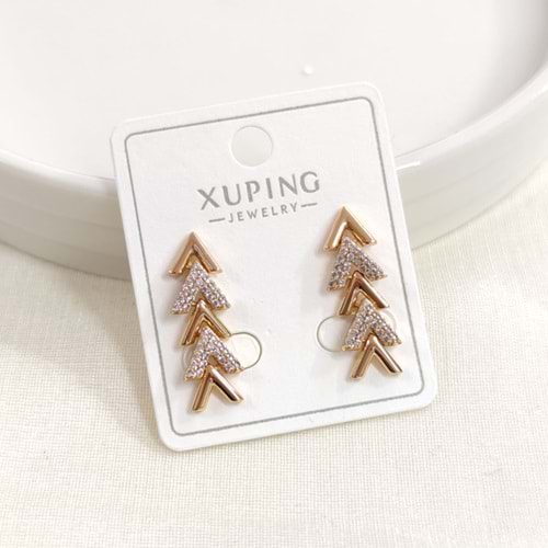 XUPING 25 MM SALLANTILI OK ÇİVİ KÜPE ROSE