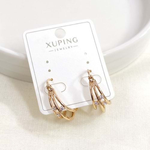 XUPING 15 MM HALKA KÜPE ROSE