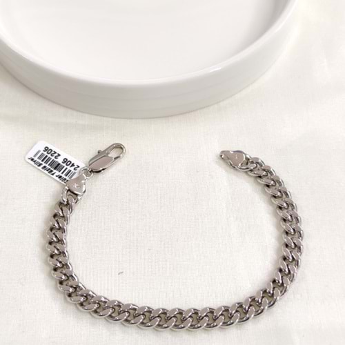 XUPING 6 MM LAZER DETAY GURMET BİLEKLİK BEYAZ 20 CM