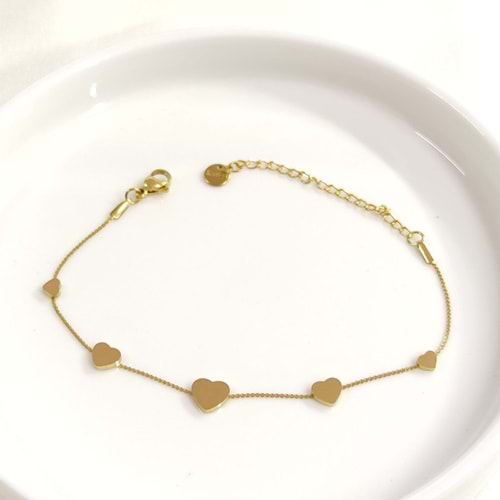 ÇELİK KALP BİLEKLİK 17+4 CM