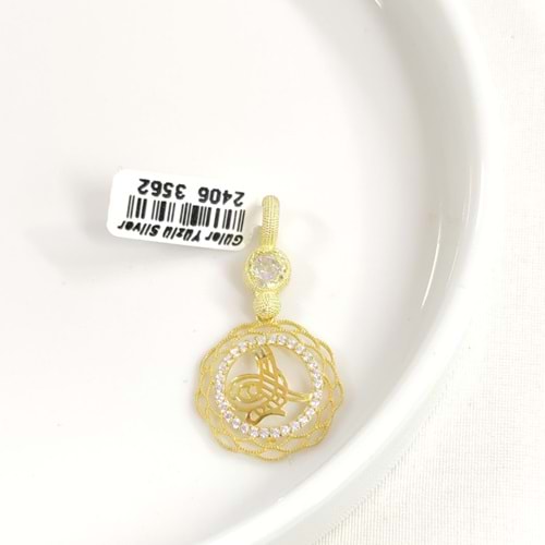 YUVARLAK TUĞRA GÜMÜŞ KOLYE UCU 20x40MM